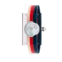 Striped Plexiglas Watch