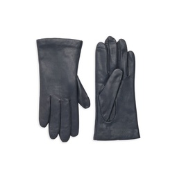 Cashmere-Lined Leather Gloves