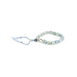 Dell Arte Sterling Silver & Aquamarine Bead Bracelet