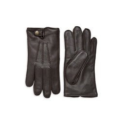 Mestisse Leather & Faux Fur Tech Gloves