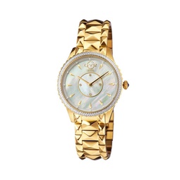 Siena Stainless Steel, Mother-Of-Pearl & Diamond Bracelet Watch