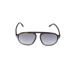 57MM Oval Sunglasses