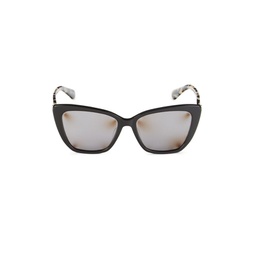 Lucca 55MM Cat Eye Sunglasses