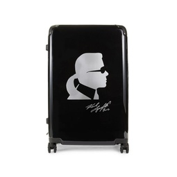 28-Inch Metallic Karl Spinner Suitcase