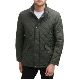 Diamond-Quilted Barn Jacket