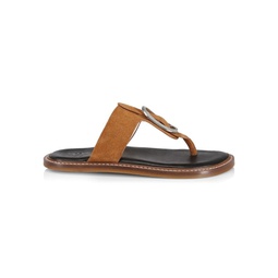 Ansley Suede Thong Sandals