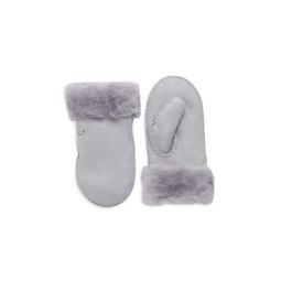 Kids Suede & Shearling Mittens