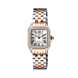 Milan 27.5MM Two-Tone Stainless Steel & Diamond Bracelet Watch
