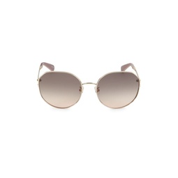 60MM Carlita Round Sunglasses