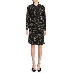 Whims Print Belted Shirtdress