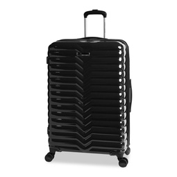 28-Inch Textured Hard-Sided Spinner Suitcase