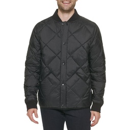 Reversible Quilted Snap Front Bomber