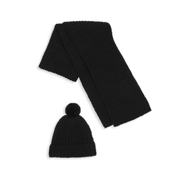 2-Piece Phoebe Recycled Polyester Hat & Scarf Set