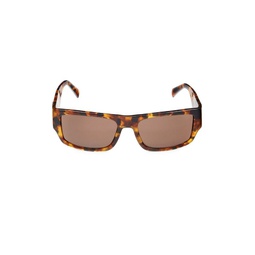 56MM Rectangle Sunglasses