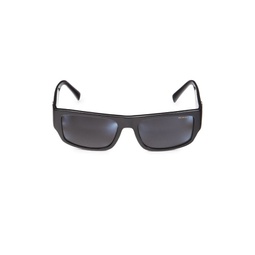 56MM Medusa Head Rectangle Sunglasses