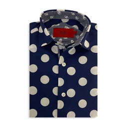 Little Boys Dot-Print Dress Shirt