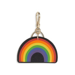 Rainbow Leather Keychain