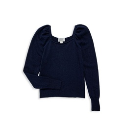 Girls Merino Wool & Cashmere Sweater
