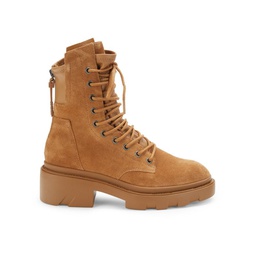 Maddox Suede Combat Boots