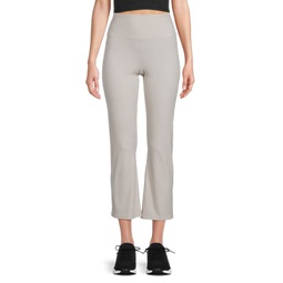 Ribbed Knit Ankle Pants