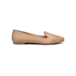 Delilah Faux Suede Smoking Slippers