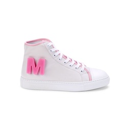Logo Leather High Top Sneakers