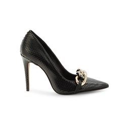 Carmy Snake Embossed Leather Pumps