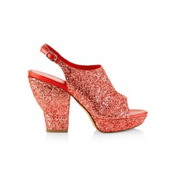 Salma Glitter Platform Sandals