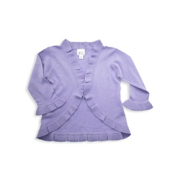 Little Girls & Girls Ruffle Cashmere Sweater