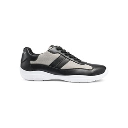 Colorblock Leather & Mesh Sneakers