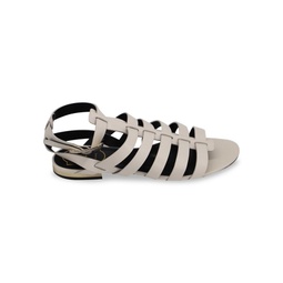 Roger Vivier Gladiator Sandals In White Leather