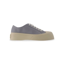 Laced Up Pablo In Grey Leather Athletic Shoes Sneakers