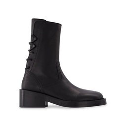 Henrica Ankle Boots In Black Leather Boots