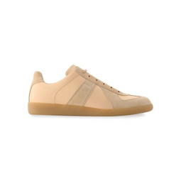 Replica Sneakers In Beige Leather Athletic Shoes Sneakers