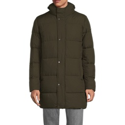 Quilted Hooded Longline Puffer Jacket