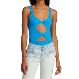 Twisted & Layered Cut-Out Bodysuit