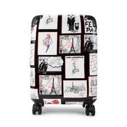 20-Inch Logo Print Spinner Suitcase