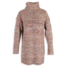 Celine Turtleneck Oversized Sweater In Multicolor Wool
