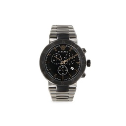 43MM Two Tone Stainless Steel Chronograph Watch