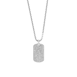 Sterling Silver & White Sapphire Pendant Necklace