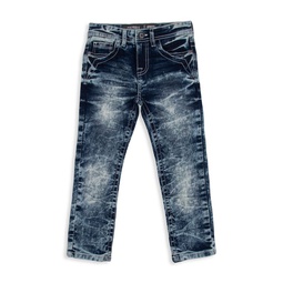 Little Boys Dark Wash Faded Jeans