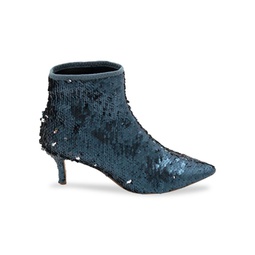 Amstel 3 Sequin Point Toe Booties