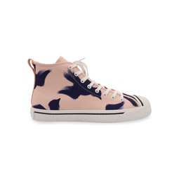 Burberry Birdskingly Sneaker In Pink Canvas Flats Loafers