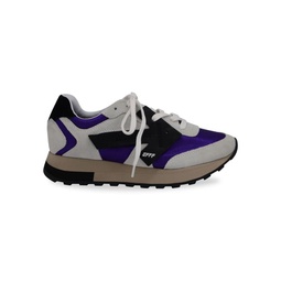 Off White Hg Runner Sneakers In Purple Leather Athletic Shoes Sneakers
