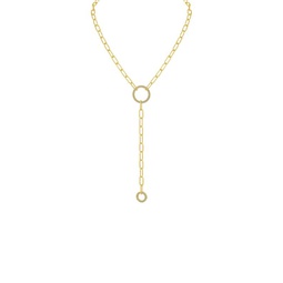 Look Of Real 14K Goldplated & Cubic Zirconia Lariat Necklace