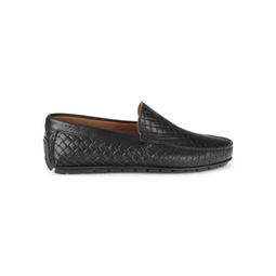 Bahama Woven Leather Driving Loafers