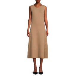Wool & Cashmere Blend Midi Dress