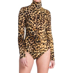 Cheetah Print Turtleneck Bodysuit