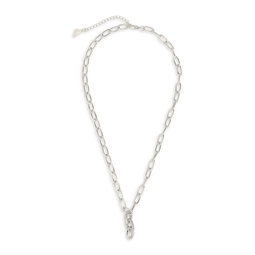 Sonya Cubic Zirconia Link Chain Pendant Necklace