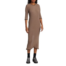 Rib-Knit Body-Con Dress